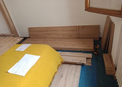 Montaggio e smontaggio letto